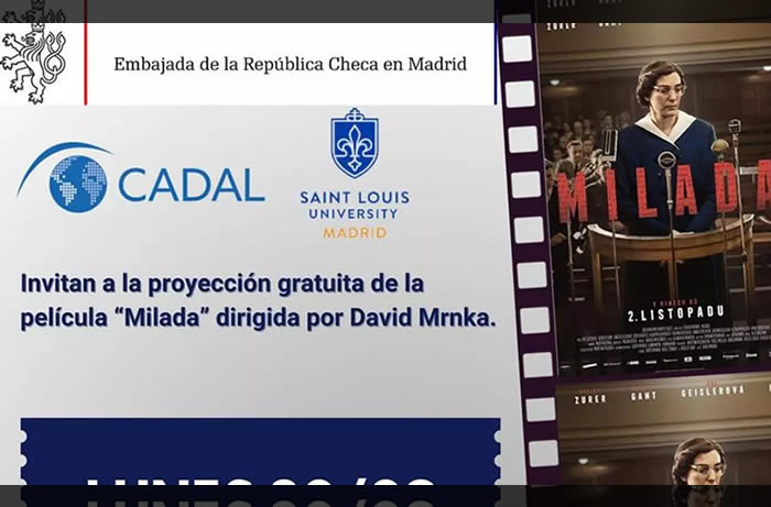 La película «Milada» se proyectará en Madrid