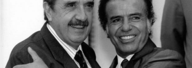 Raúl Alfonsín y Carlos Saúl Menem Raúl Alfonsín y Carlos Saúl Menem